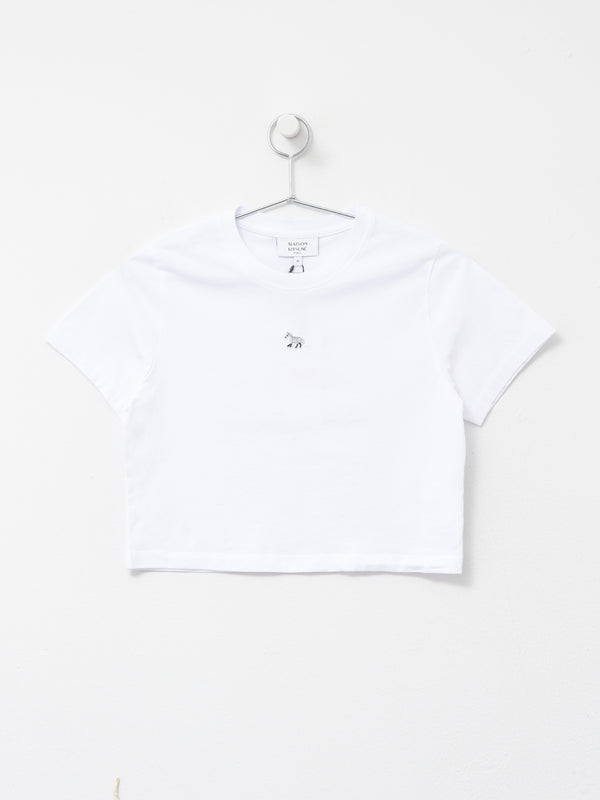 BABY FOX PATCH BABY TEE-SHIRT_WHITE P100